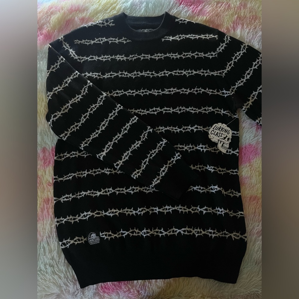 Lurking Glass by Sketchy Tank Thorns Black Sweater